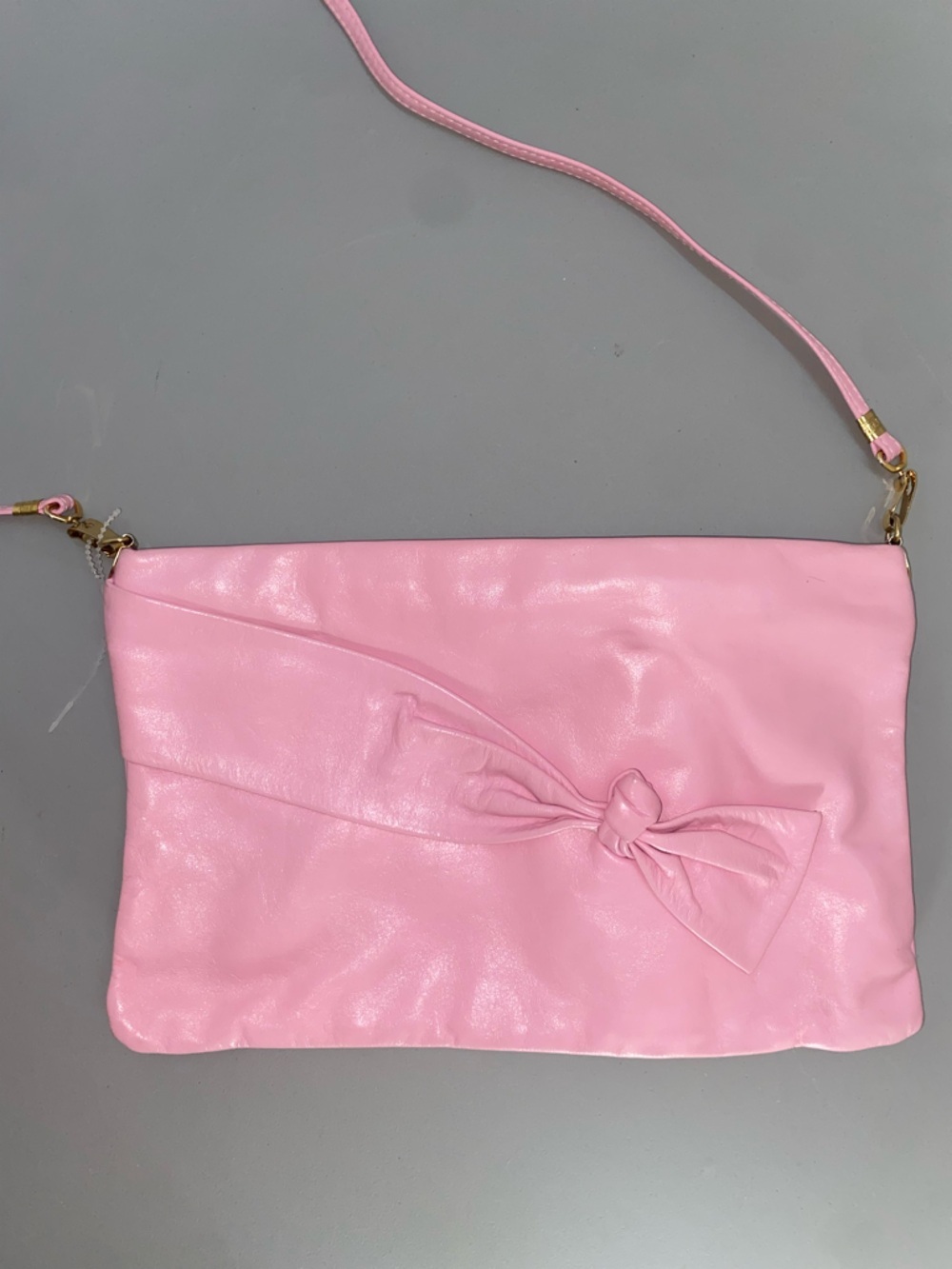 Karnig Mann Pink Bow-Accent Crossbody vintage- Women's Bag purse